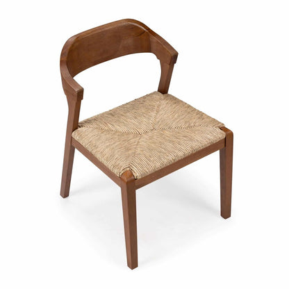 Boraam - Rasmus Dining Rush Side Chair - Chestnut Wire-Brush Finish - 78918 view 8