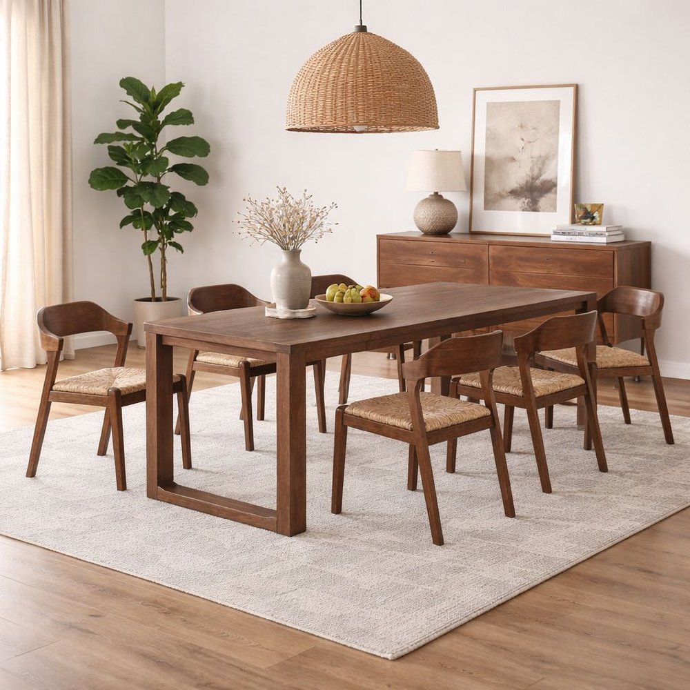 Boraam - Rasmus Dining Rush Side Chair - Chestnut Wire-Brush Finish - 78918 view 10