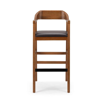 Boraam - Rasmus Wood Extra Tall Bar Stool - Chestnut Wire-Brush Finish - 78034 view 2