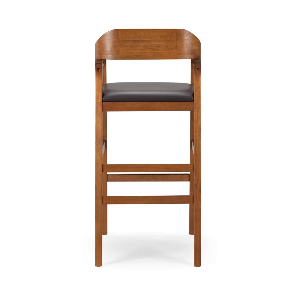 Boraam - Rasmus Wood Extra Tall Bar Stool - Chestnut Wire-Brush Finish - 78034 view 5