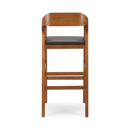 Boraam - Rasmus Wood Extra Tall Bar Stool - Chestnut Wire-Brush Finish - 78034 view 5