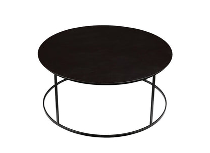 Boraam - Robertson Round Metal Coffee Table - Dark Brown Finish - 18107 veiw 2