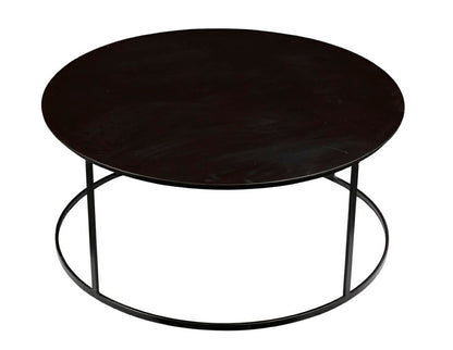 Boraam - Robertson Round Metal Coffee Table - Dark Brown Finish - 18107 veiw 4