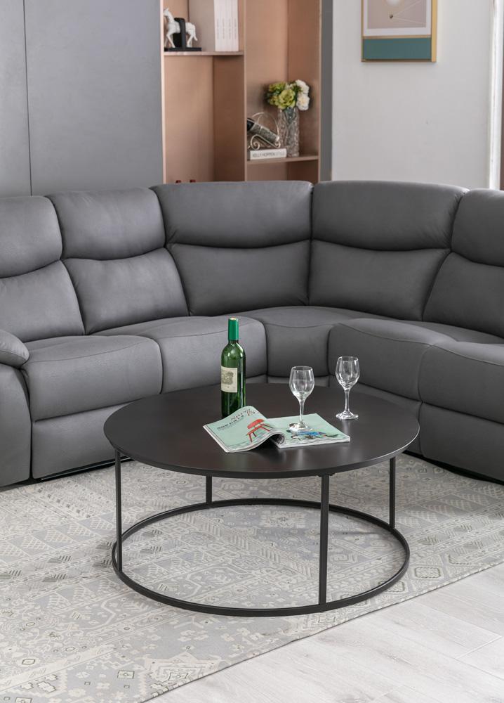 Boraam - Robertson Round Metal Coffee Table - Dark Brown Finish - 18107 veiw 5
