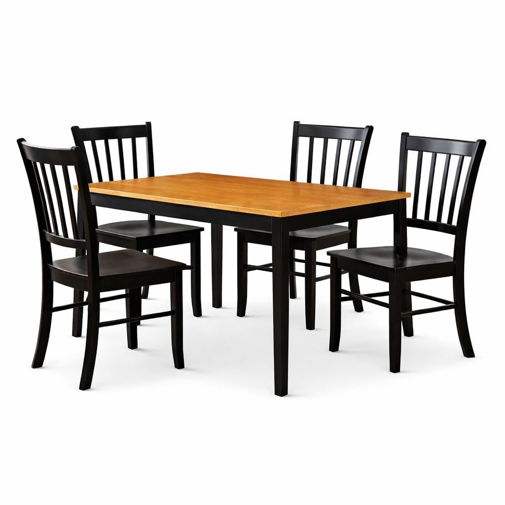 Boraam - Shaker 5-Piece Dining Set - Black - 86336 view 1