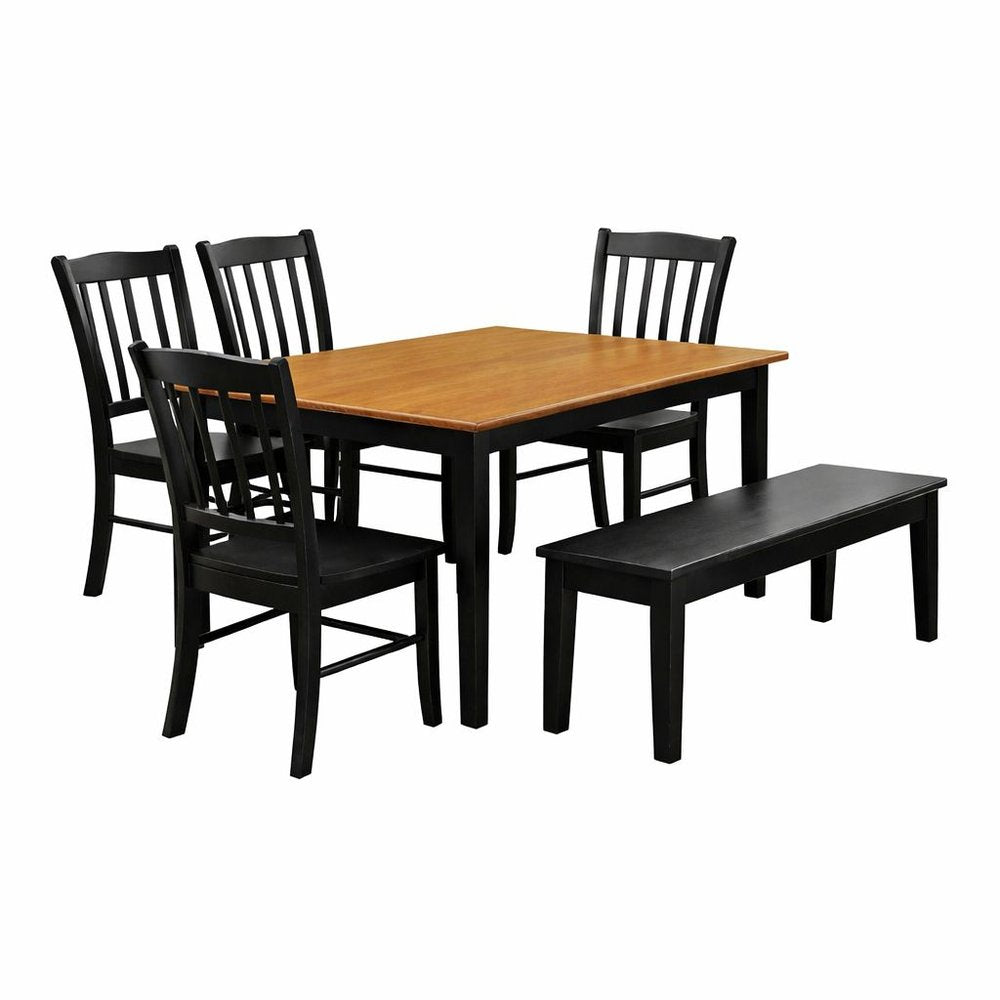 Boraam - Shaker 6-Piece Dining Set - Black - 86436 view 1