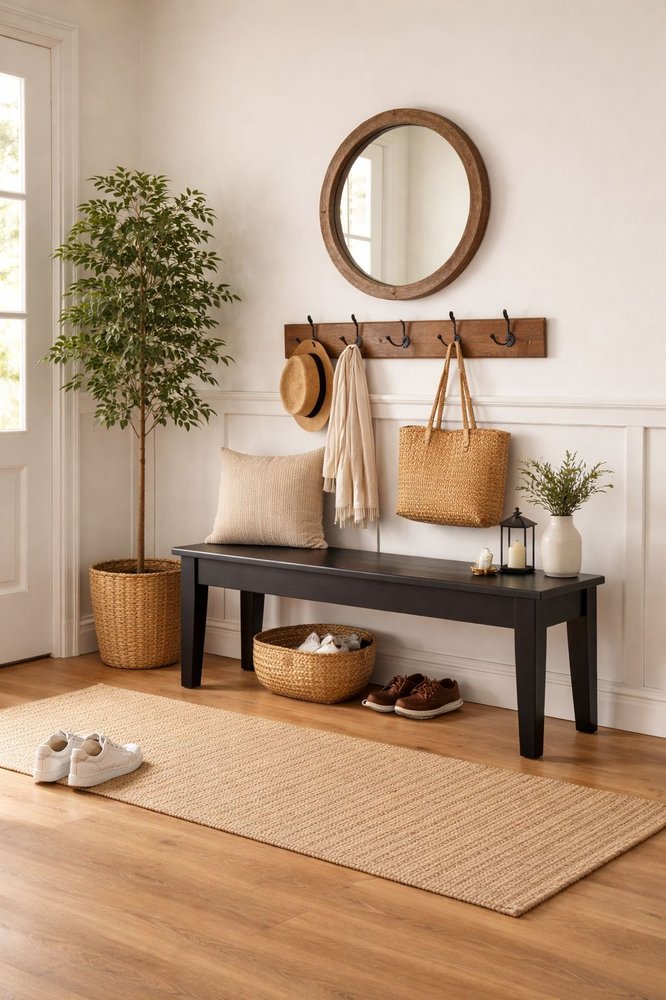 Boraam - Shaker Dining Bench - Black - 36318 view 7