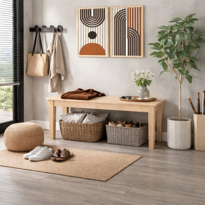 Boraam - Shaker Dining Bench - Blonde Oak - 36218 view 6