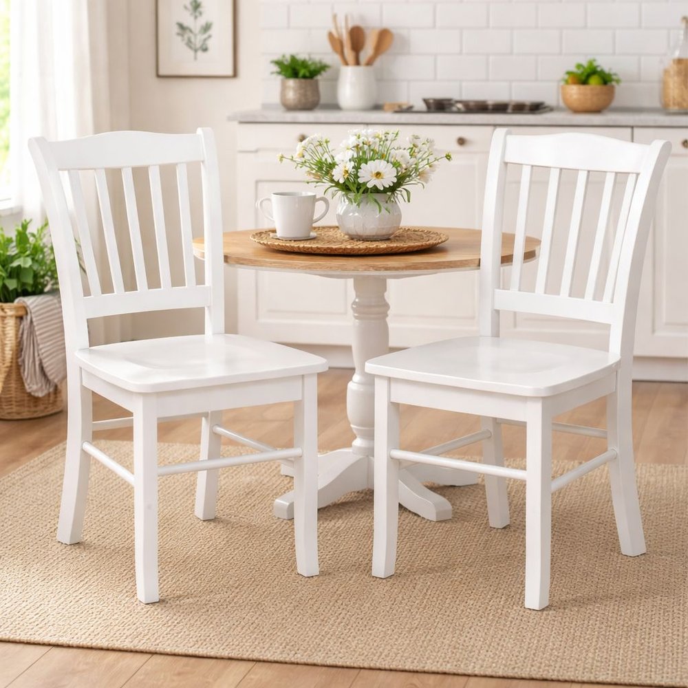 Boraam - Shaker Dining Chairs - Cream Finish (Set of 2) - 31336 view 7