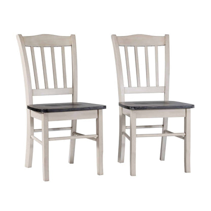 Boraam - Shaker Dining Chairs - European Black Ash/Antique White (Set of 2) - 30018 view 1