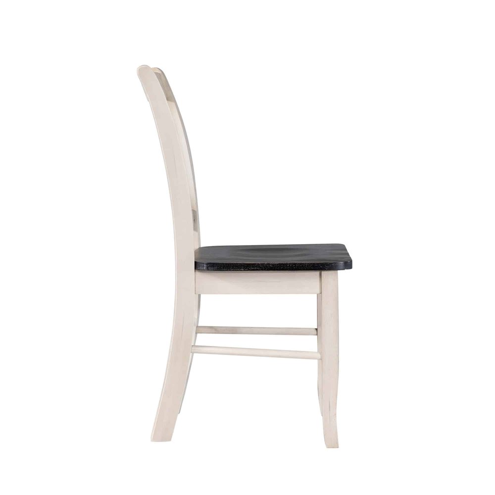 Boraam - Shaker Dining Chairs - European Black Ash/Antique White (Set of 2) - 30018 view 4