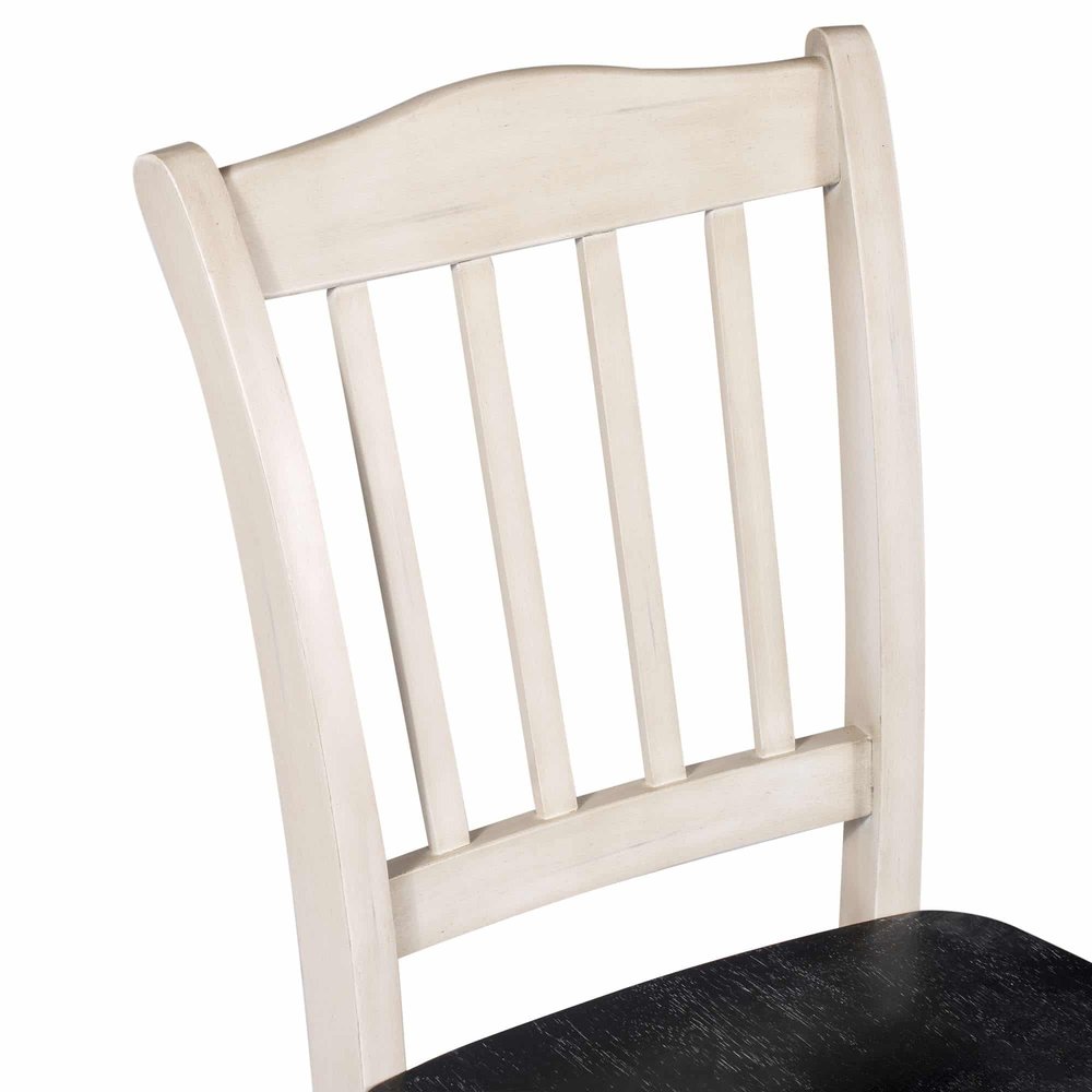 Boraam - Shaker Dining Chairs - European Black Ash/Antique White (Set of 2) - 30018 view 6