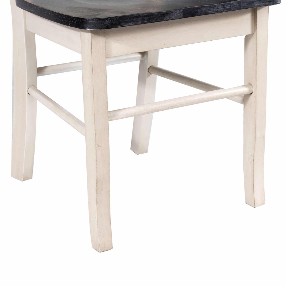 Boraam - Shaker Dining Chairs - European Black Ash/Antique White (Set of 2) - 30018 view 8