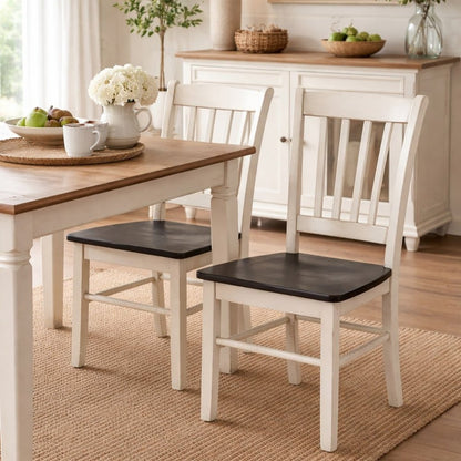 Boraam - Shaker Dining Chairs - European Black Ash/Antique White (Set of 2) - 30018 view 10