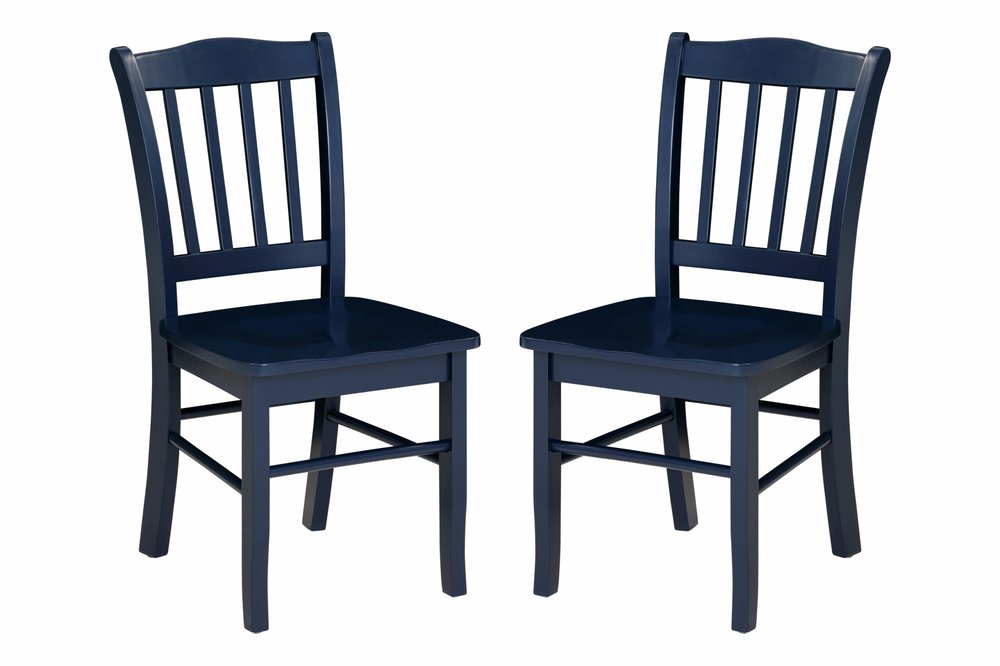 Boraam - Shaker Dining Chairs - Navy Blue Finish (Set of 2) - 31236 view 1