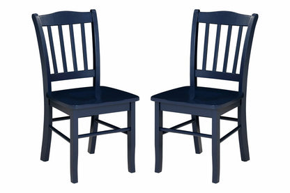 Boraam - Shaker Dining Chairs - Navy Blue Finish (Set of 2) - 31236 view 1
