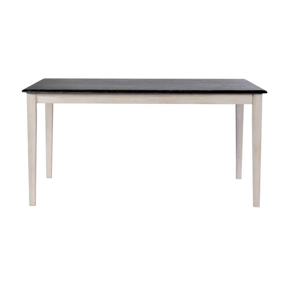 Boraam - Shaker Rectangular Wood Dining Table - European Black Ash/Antique White - 70436 view 2
