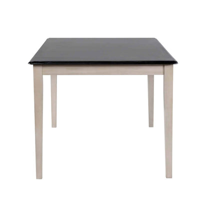 Boraam - Shaker Rectangular Wood Dining Table - European Black Ash/Antique White - 70436 view 3