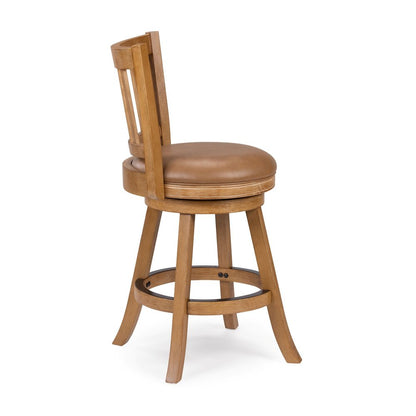 Boraam - Sheldon Swivel Counter Stool - Driftwood Wire-Brush - 78026 view 3