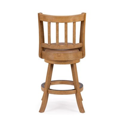 Boraam - Sheldon Swivel Counter Stool - Driftwood Wire-Brush - 78026 view 4