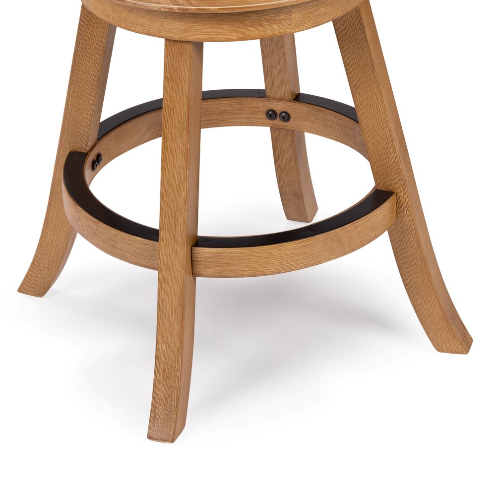 Boraam - Sheldon Swivel Counter Stool - Driftwood Wire-Brush - 78026 view 7