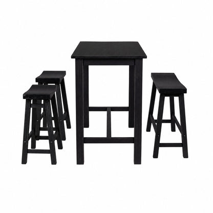 Boraam - Sonoma 4pc Pub Set - Black Charcoal - 75724 view 2