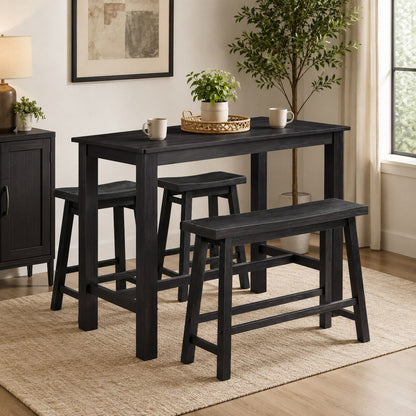 Boraam - Sonoma 4pc Pub Set - Black Charcoal - 75724 view 4