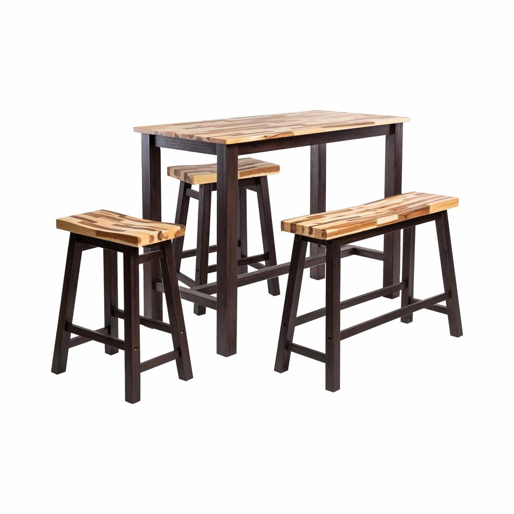 Boraam - Sonoma 4pc Pub Set - Blended Espresso Finish - 75327 view 1