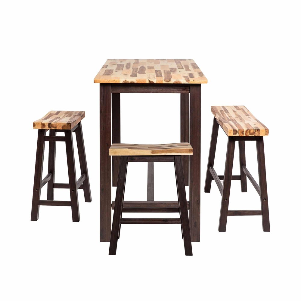 Boraam - Sonoma 4pc Pub Set - Blended Espresso Finish - 75327 view 2