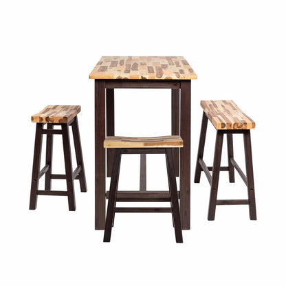 Boraam - Sonoma 4pc Pub Set - Blended Espresso Finish - 75327 view 2