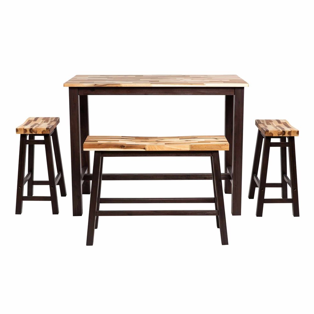 Boraam - Sonoma 4pc Pub Set - Blended Espresso Finish - 75327 view 3