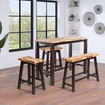 Boraam - Sonoma 4pc Pub Set - Blended Espresso Finish - 75327 view 4