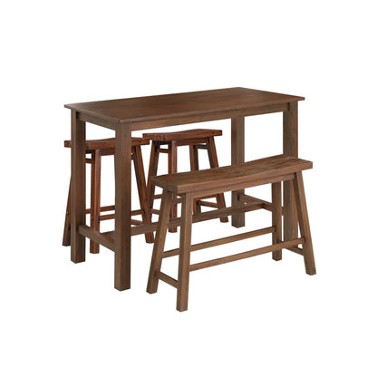 Boraam - Sonoma 4pc Pub Set - Chestnut Wire-Brush Finish - 75127 veiw 1