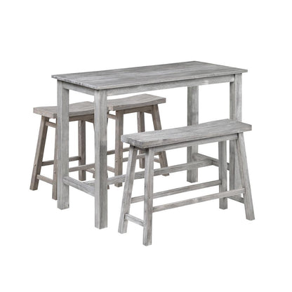 Boraam - Sonoma 4pc Pub Set - Storm Gray Wire-Brush Finish - 75227 veiw 1