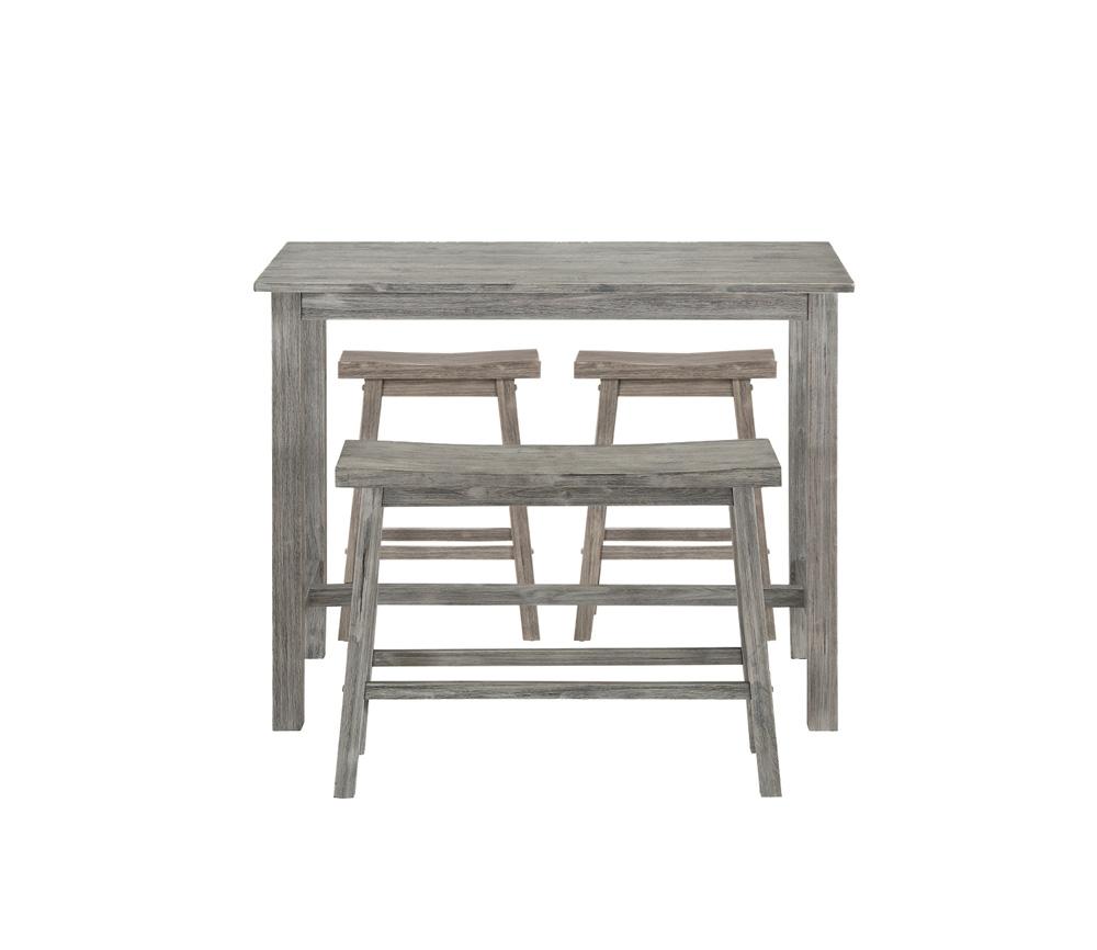Boraam - Sonoma 4pc Pub Set - Storm Gray Wire-Brush Finish - 75227 veiw 7