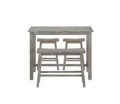 Boraam - Sonoma 4pc Pub Set - Storm Gray Wire-Brush Finish - 75227 veiw 7