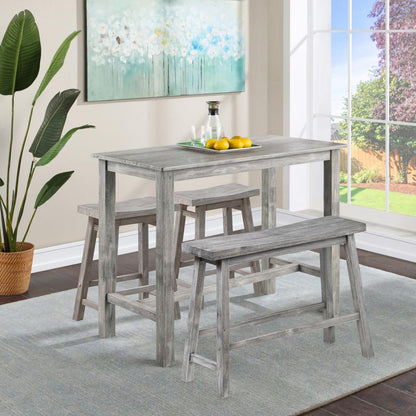 Boraam - Sonoma 4pc Pub Set - Storm Gray Wire-Brush Finish - 75227 veiw 8