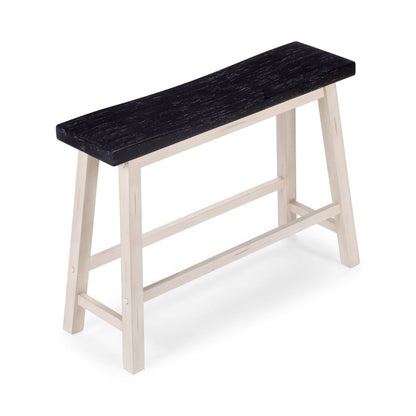Boraam - Sonoma Backless Bench - Antique White/European Black - 75825 view 5