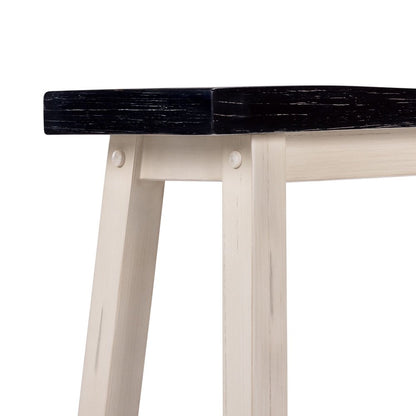 Boraam - Sonoma Backless Bench - Antique White/European Black - 75825 view 7