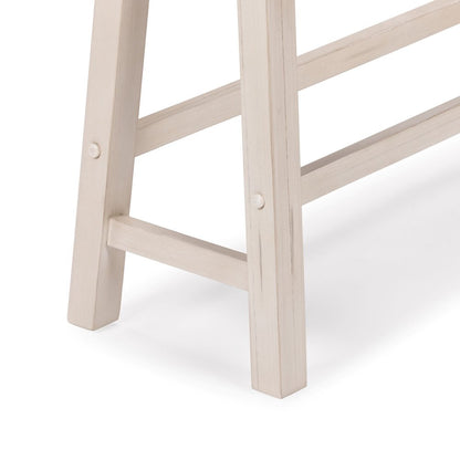 Boraam - Sonoma Backless Bench - Antique White/European Black - 75825 view 8