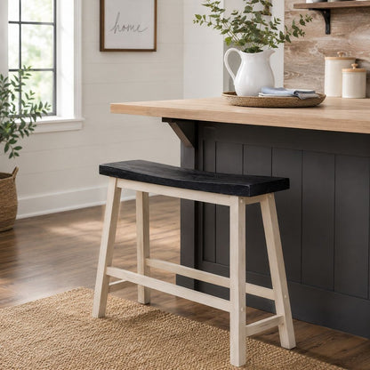 Boraam - Sonoma Backless Bench - Antique White/European Black - 75825 view 9