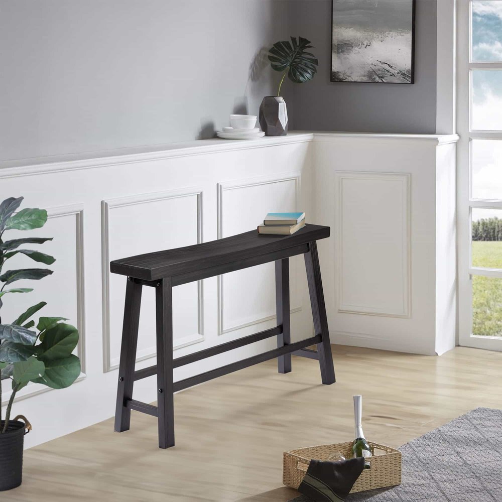 Boraam - Sonoma Backless Bench - Black Charcoal - 75425 view 10