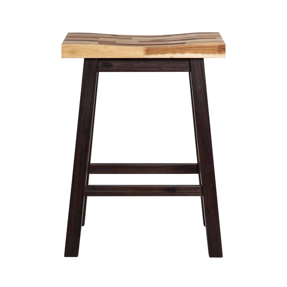 Boraam - Sonoma Backless Saddle Counter Stool - Blended Espresso Finish - 71024 view 2