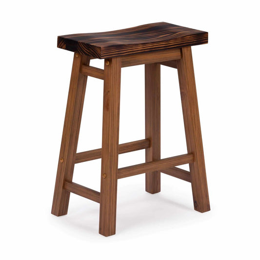Boraam - Sonoma Backless Saddle Counter Stool - Burnt Chestnut - 80124 view 1