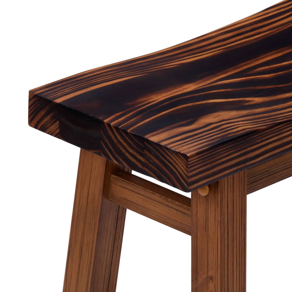 Boraam - Sonoma Backless Saddle Counter Stool - Burnt Chestnut - 80124 view 6