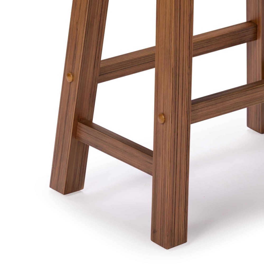Boraam - Sonoma Backless Saddle Counter Stool - Burnt Chestnut - 80124 view 7