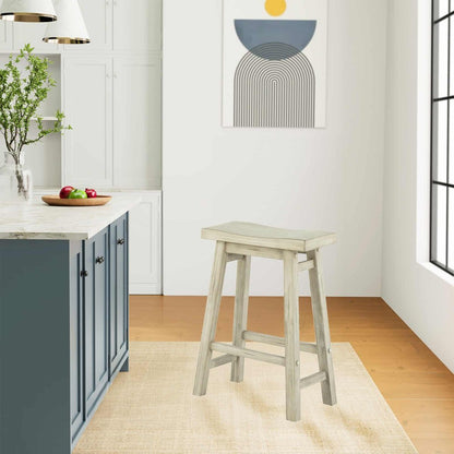 Boraam - Sonoma Backless Saddle Counter Stool - Sawgrass Finish - 72024 view 6