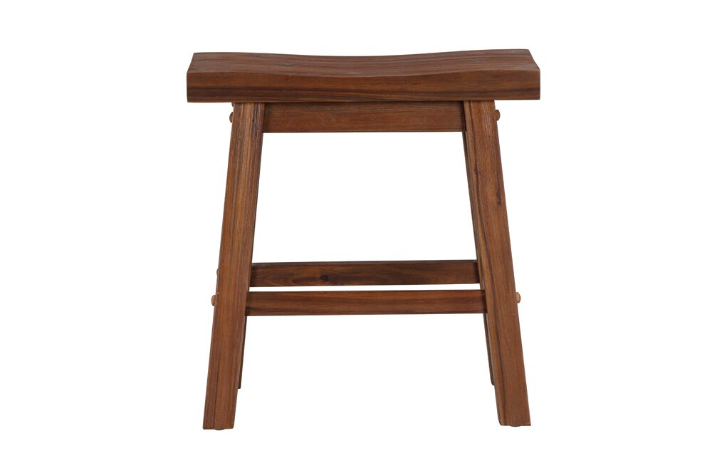Boraam - Sonoma Backless Saddle Dining Height Stools - Chestnut Wire-Brush - Set of 2 - 75318 veiw 4