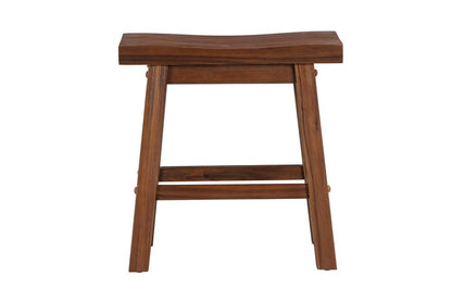 Boraam - Sonoma Backless Saddle Dining Height Stools - Chestnut Wire-Brush - Set of 2 - 75318 veiw 4