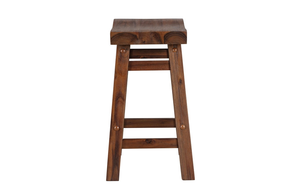 Boraam - Sonoma Backless Saddle Dining Height Stools - Chestnut Wire-Brush - Set of 2 - 75318 veiw 5